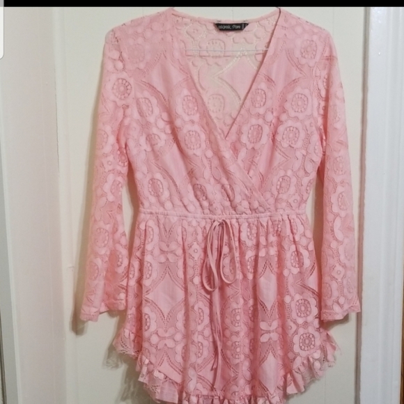 Lookbook Store Light Pink Lace Dress! - Picture 8 of 8